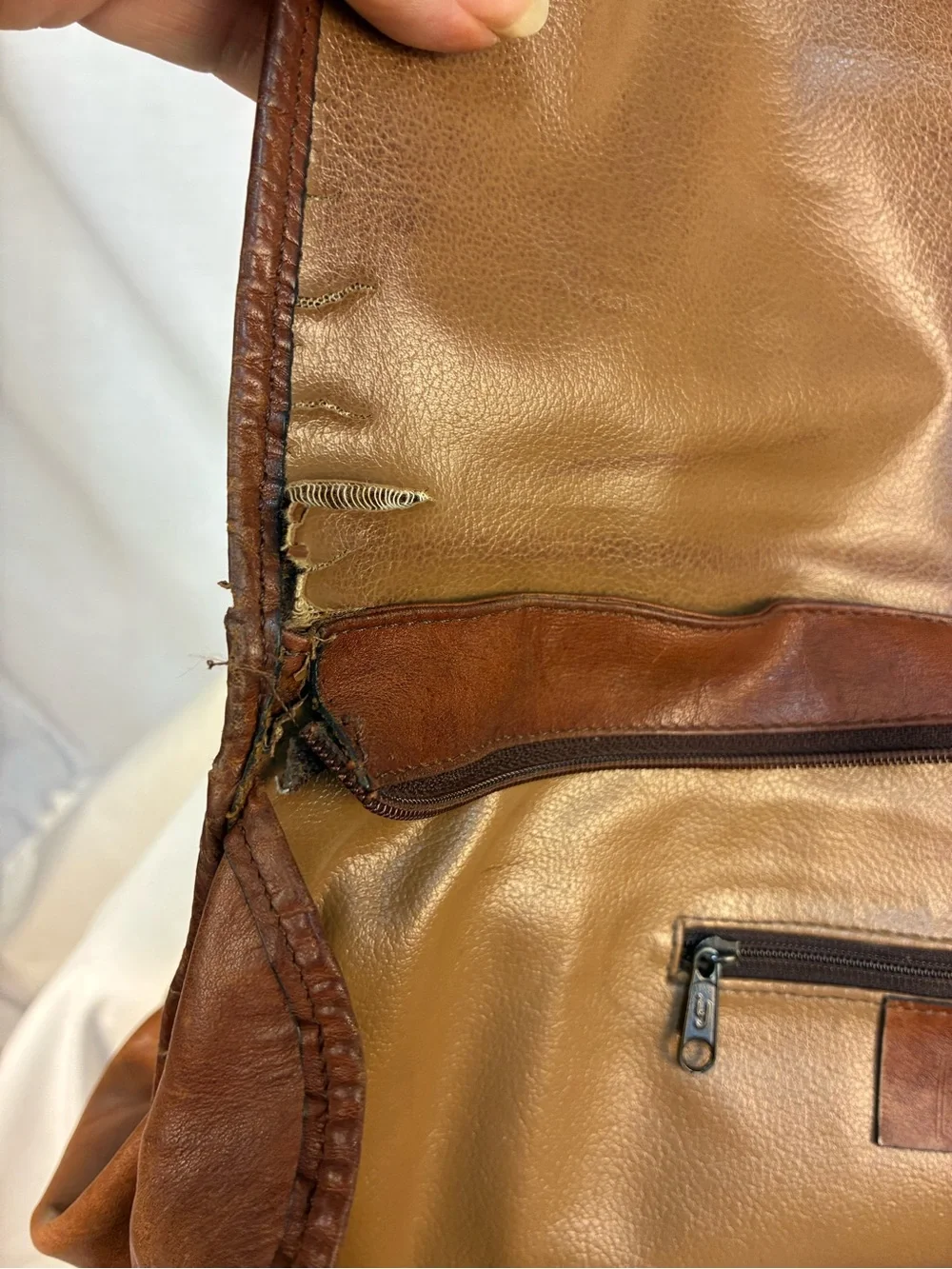 Saddle by Sabina Sabrina Large Leather Shoulder Bag Tote